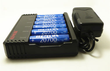 中国 18650の26650の3.7ボルト李イオン充電器6 *充電器405gの重量が付いている20700電池 サプライヤー