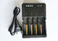 黒4スロット18650充電器、電子タバコの充電器のABS材料 サプライヤー