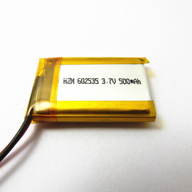 中国 ノートのタブレット3.7 V 500mah Lipo電池、リチウム イオン ポリマー充電電池602535 サプライヤー